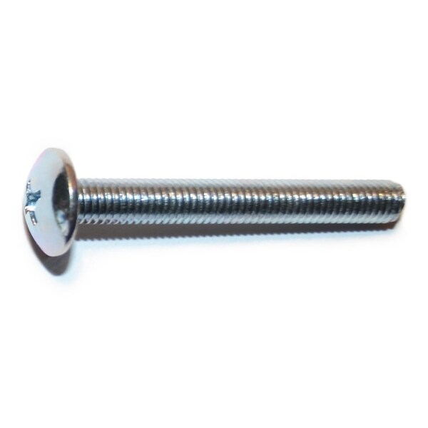 Midwest Fastener M5-0.80 x 40 mm Phillips Truss Machine Screw, Zinc Plated Steel, 10 PK 31928 - main